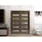 Sartodoors Sliding French Dbl Pocket Doors 84 x 84in, Cognac Oak W/ Frosted Glass, Kit Trims Rail Hardware QUADRO4445DP-AKA-8484 - alternate 5